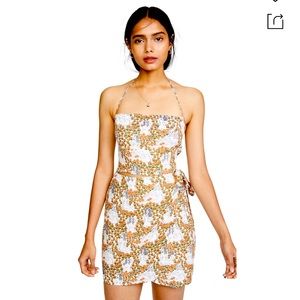 NWOT Reformation Coconut Tie Dress in Nymph Print